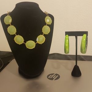 Necklace and earrings